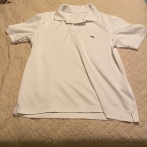 Vineyard Vines Athletic Material White Polo